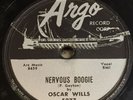 Oscar Wills Nervous Boogie Flat Footsam ARGO 5277 rare r&b 78 Paul Gayten VG+