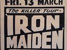 Iron Maiden original concert poster - Cambridge Corn Exchange Killer tour 1981