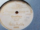NELLIE MELBA TOSTI GOODBYE KEY A FLAT GRAMOPHONE MELBA RECORD 03022