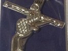 Johnny Hallyday Pendentif Croix 6 cm  avec son cordon - En Promo -Envoi immédiat