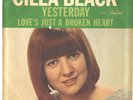 CILLA BLACK--RARE CAPITOL PICTURE SLEEVE + 45---(YESTERDAY)---PS---PIC---SLV