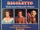 Verdi: Rigoletto (Bonynge) 3 LP BOX SET : Pavarotti & Milnes Sutherland