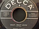 Rockabilly 45 JOHNNY CARROLL Crazy, Crazy Lovin' / Hot Rock DECCA 9-30013