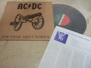 AC/DC FOR THOSE ABOUT TO ROCK KOREA VINYL LP w/INSERT OLW-198 DIFFERENT TRACKS