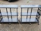 vinyl record LP shelf rack storage retro vintage steel industrial boltz furnitur