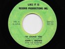 John L. Brown (Steve Mancha) - I'm Losing You / Sweet Young Love (Soul, 45)