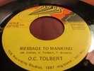 O.C. TOLBERT GOODNESS B/W MESSAGE TO MANKIND  NEW DAY 45 DET RARE SOUL FUNK VG++