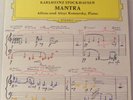 KARLHEINZ STOCKHAUSEN Mantra Near Mint Deutsche Grammophon 1970s West Germany LP