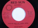 Modern Soul 45 OSCAR PERRY You've Got My Nose Open RED SUN VG+ HEAR