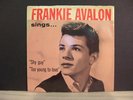 FRANKIE AVALON - Shy Guy - 1959 Chancellor Records Acnecare Promo 45 & Pic Slv