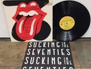 ROLLING STONES SUCKING IN THE SEVENTIES PROMO VINYL RECORD W/ HUGE HYPE STICKER