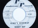 Northern Soul Popcorn 45 BOBBY DAY King's Highway RENDEZVOUS promo HEAR