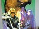 Grand Porte Drapeau Johnny Hallyday aigle moto guitare couleurs vives rares