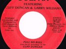 CLIFF DUNCAN / LARRY WILLIAMS pull no bull U.S. COLFAX 45rpm_RARE FUNK BOOGIE