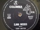 TERRY BRITTEN - 2000 WEEKS B/W BARGAIN DAY - OZ COLUMBIA GARAGE PSYCH 45 - 1969
