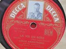 LOUIS ARMSTRONG / La Vie En Rose - C'Est Si Bon / 78 rpm DECCA MU 60492 (FR)