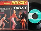 JOHNNY HALLYDAY FRENCH 45 PS 7 EP *VIENS DANSER LE TWIST* WITH LANGUETTE