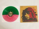 Papaya Love Goddess Green / Pink Split Vinyl LP x/60 + Yellow Screenprint #9/120