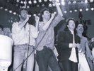 GEORGE MICHAEL FREDDIE MERCURY BONO PHOTO LIVE AID 1985 UNIQUE IMAGE UNRELEASED