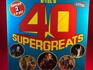 VARIOUS 40 Supergreats 1975 UK Double Vinyl LP EXCELLENT CONDITION GLAM ROCK