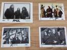 RAGE 4x Autogrammkarten (Peavy, Avenger, Running Wild, Trapped, Black in Mind)