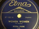 Nicola Paone-The Big Professor/Women, Women/Etna ET 1501