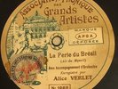 78 rpm Rare opera artist Alice Verlet on picture label APGA 1068 grade E-