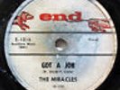 THE MIRACLES-GOT A JOB /MY MOMMA DONE TOLD ME ON END DOO WOP 78RPM