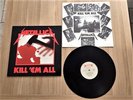 Metallica - Kill Ém All ORG LP RR 1983 + OIS     Slayer,Megadeth,Kreator,Exodus