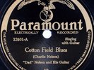 “DAD” NELSON: Cotton Field Blues / Red River PARAMOUNT 12401 Rare 78 HEAR