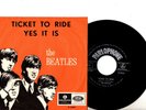 BEATLES 7'' PS Ticket To Ride Belgium R 5265 VERY NICE CONDITION RARE COVER 45