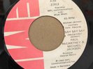 PAUL McCARTNEY & MICHAEL JACKSON - Say Say Say - RARE BARBADOS 45