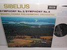 Decca SXL 6364 Sibelius Symphonies 3&6 Vienna Philharmonic Orc/ Lorin Maazel WBG