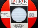 DINO & DIPLOMATS doowop LAURIE mint minus 45 I CAN'T BELIEVE / MY DREAM ws475