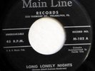 LEE ANDREWS & HEARTS 45 Long lonely nights / The Clock MAIN LINE  Doowop Kz24
