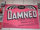 THE DAMNED ORIGINAL BILLBOARD POSTER - 1986 SCOTTISH TOUR