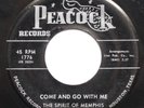 The Spirit of Memphis Joe HInton Peacock R&B Black Gospel 45rpm 1958