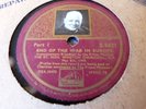 WINSTON CHURCHILL : END OF THE WAR IN EUROPE:1945 SUPER RARE  UK 78 RPM:V++