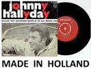 JOHNNY HALLYDAY 45 TOURS VINYL EXCUSE-MOI PARTENAIRE HOLLANDAIS HOLLAND PAYS-BAS