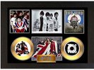 THE WHO - A3 FRAMED GOLD VINYL SIGNED COLLECTORS CD DISPLAY PICTURE