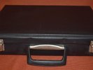 Vintage Black Vinyl Cassette Tape Storage Case Box 32 - free UK postage
