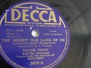 The Wizard Of Oz - Victor Young - 78rpm single 10-inch – Decca #2675 MGM film