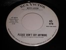 Ketty Lester: Please Don't Cry Anymore / Roses Grow With 45 - Northern Soul