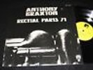 ANTHONY BRAXTON: RECITAL PARIS 1971 LP FUTURA RECORS FRANCE