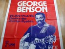 Affiche Musique CONCERT GEORGE BENSON Paris Champs-Elysées RTL Original Poster