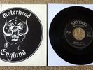 MOTORHEAD, LEAVIN' HERE, 1977 FRENCH SKYDOG RECORD LABEL 45 IN PICTURE SLEEVE.