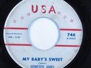 Blues 45 HOMESICK JAMES My Baby's Sweet USA HEAR