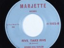 Blues 45 HOUND DOG TAYLOR Five Take Five MARJETTE HEAR