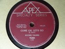1958 Rock ‘n Roll 78 rpm RITCHIE VALENS Come On, Let’s Go / Framed  APEX Canada