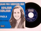 PAOLA DEL MEDICO Bonjour Bonjour EUROVISION 1969 SWITZERLAND / BELGIAN 45